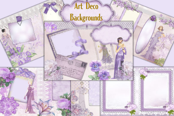 Art Deco Ladies Backgrounds 6