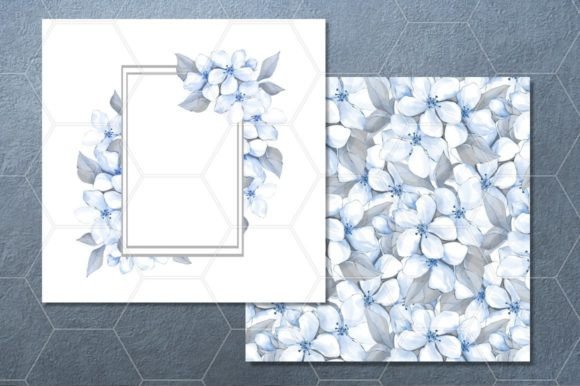 Blue Flowers. Delicate Set: Integrating High-Resolution Floral Assets into Professional Design Workflows