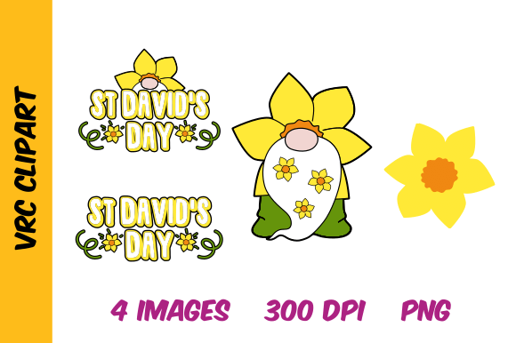 Celebrate St David’s Day with Cute Gnome Clipart
