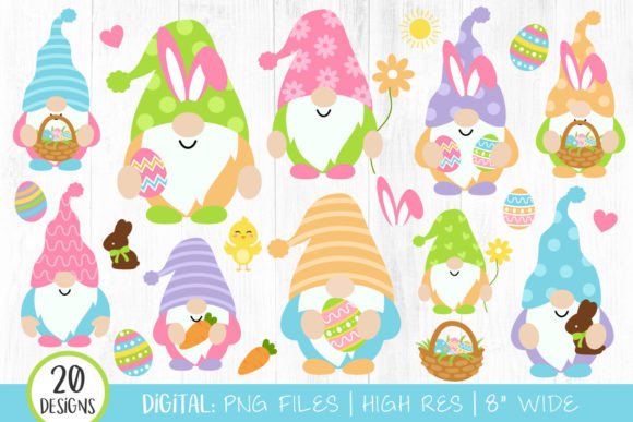 Easter Gnome Clipart for Creative Projects