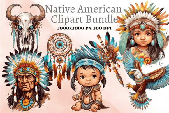 Elevating Creative Projects with a Premium Native American Clipart Bundle