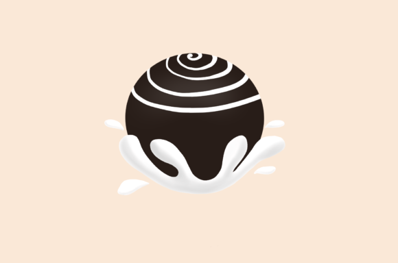 The Art of Digital Indulgence: Exploring Dark Chocolate Truffle Illustrations in Modern Design