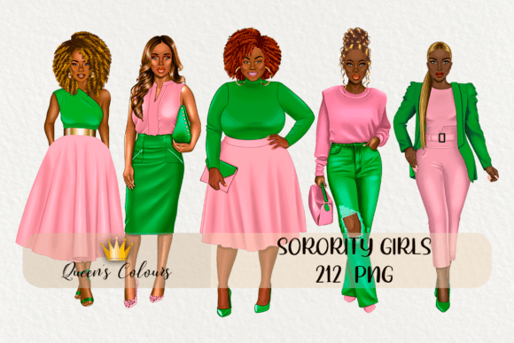 Understanding Digital Sorority Designs: A Guide to Pink and Green Instant Downloads