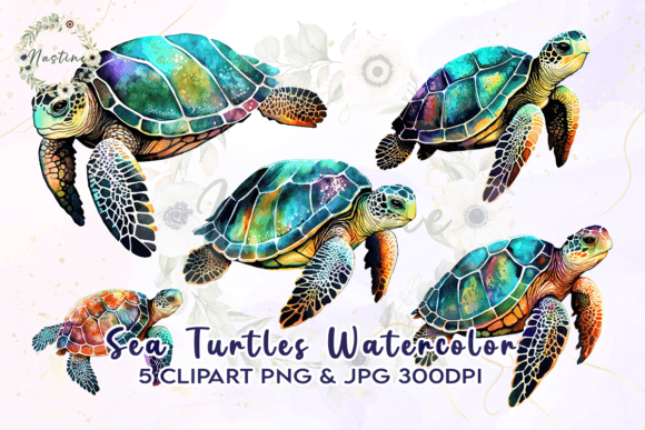 Unlocking Creative Potential with Sea Turtles Watercolor Clipart