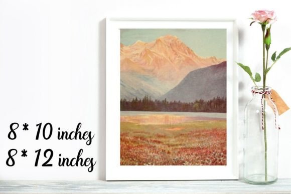 Watercolor Landscape Illustration: Blending Nature’s Serenity with Digital Convenience