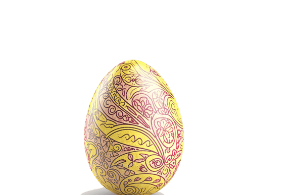 Yellow and Pink Easter Egg Design Guide